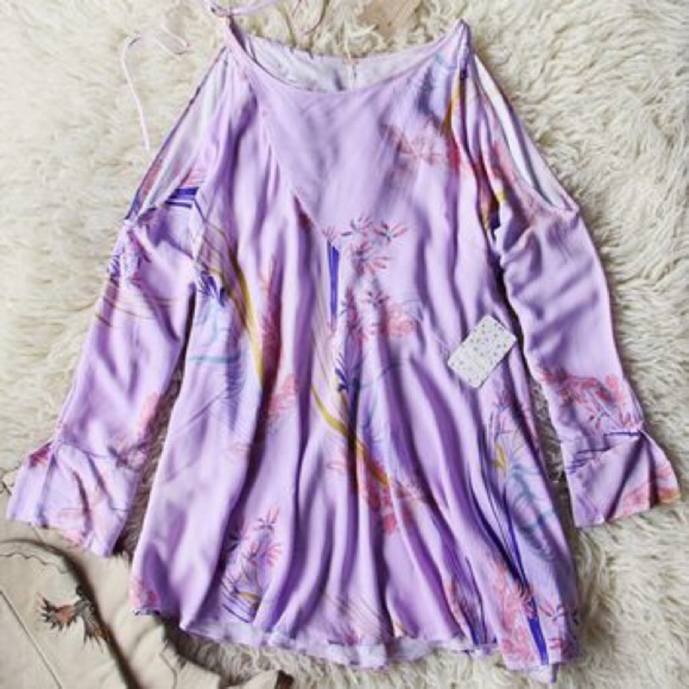 NWT Free People Lilac Tunic / Dress - Picture 4 of 5